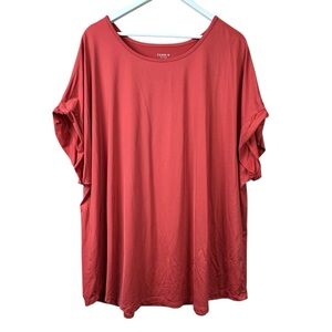 Torrid Active Rust Coral Orange Athletic Top Women Plus Sz 4